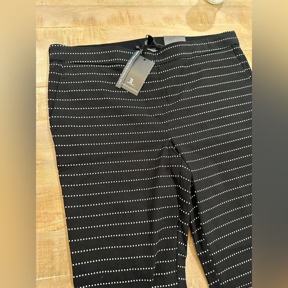 Jules & Leopold pull on capri stretch fitted dotted work business pants bottoms - Picture 13 of 16